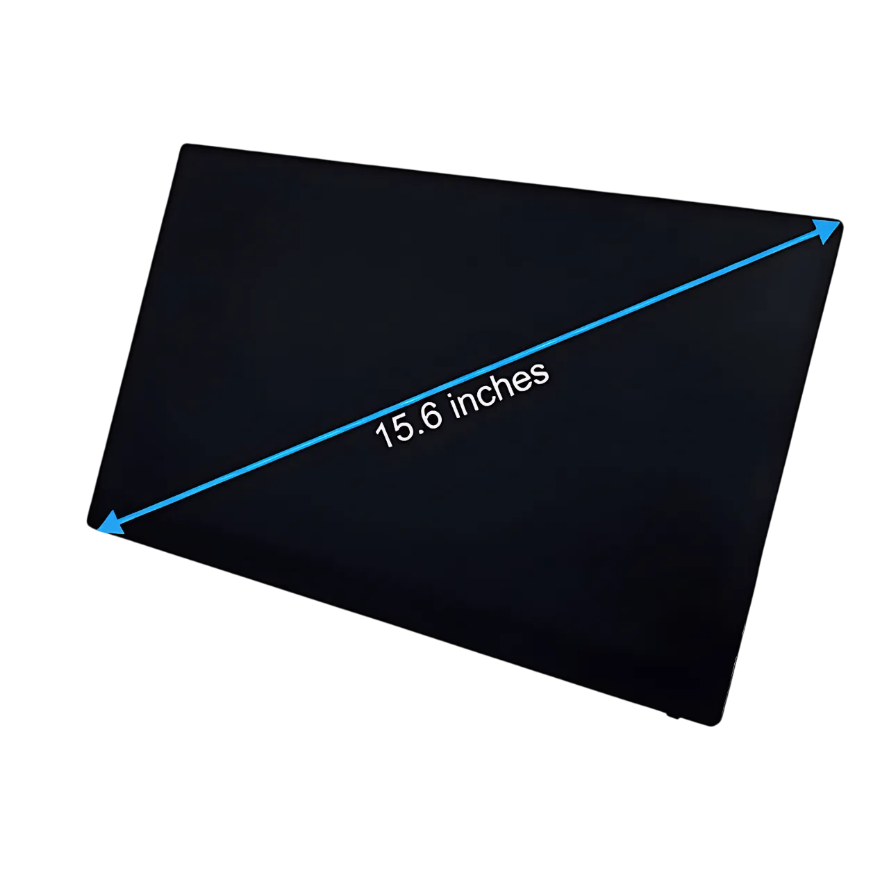 Exact dimensions of TheNomad portable monitor showing its ultrathin and compact size