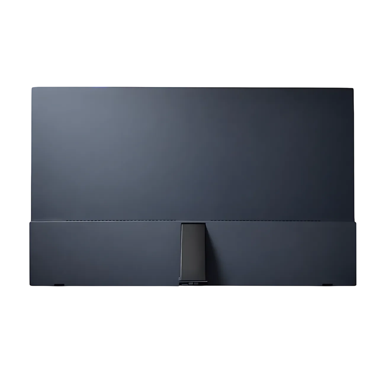 Sleek and minimalist back design of TheNomad external screen with adjustable stand